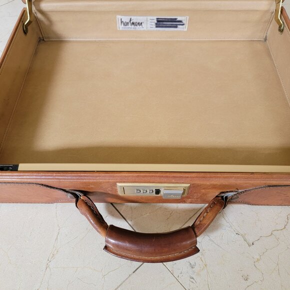 HARTMANN Leather Briefcase Attaché Vintage Authentic - Picture 12 of 16